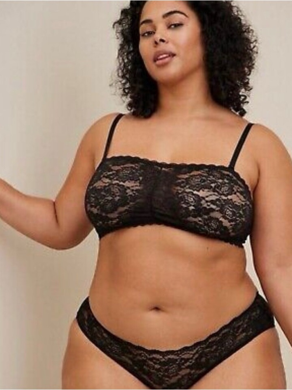 torrid Black Lace Bandeau